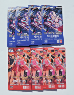 One Piece TCG Heroines Edition EB-03 Sleeved Booster X4 & Azure Sea’s Seven X4 - Image 1