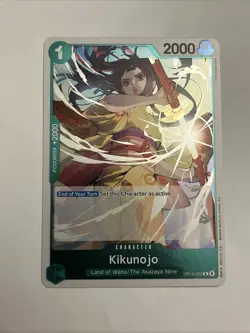 Kikunojo Rare (R) OP14-023 The Azure Sea's Seven English Foil - Image 1