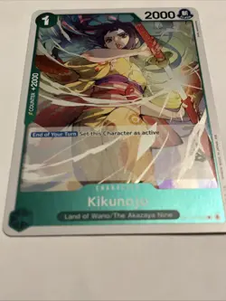 Kikunojo Rare (R) OP14-023 The Azure Sea's Seven English Foil - Image 3