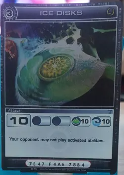 Chaotic 86/222 Ice Disks Holo Foil Rare Attack Card - Image 1