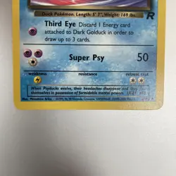 Pokemon TCG Dark Golduck Card 37/82 Team Rocket 1st edition Near Mint - Image 4
