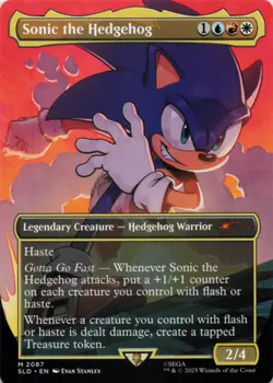MTG Sonic the Hedgehog Normal NM Secret Lair Drop Series M Magic 2087 - Image 1
