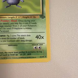 Vileplume 31/64 Unlimited Non-Holo Jungle Pokemon Card LP - Image 3