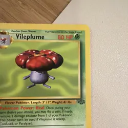 Vileplume 31/64 Unlimited Non-Holo Jungle Pokemon Card LP - Image 4