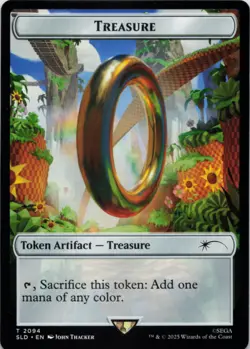 MTG Treasure Token Normal NM Secret Lair Drop Series T Magic 2094 - Image 1