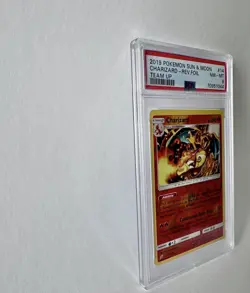 Pokemon Charizard Reverse Holo Card 14 Team Up #14 /181 PSA 8 Graded - Image 2