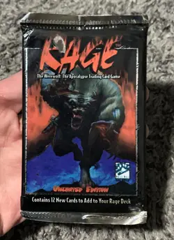 Rage - The Werewolf: The Apocalypse Trading Card Game - 12 Cards SEALED (N) - Image 1