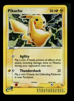 Pikachu 012 Black Star Promo 2003 EX Series Collector's Tin Holo Pokemon Card - Image 1