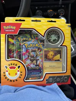 Pokemon Phantasmal Flames Pokemon Day 2026 3 Packs Pikachu Promo Card - Image 1