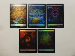 MtG Dominaria United Stained Glass 5 Full Art Land NM $0.75 Shipping VCT123992 - Image 1