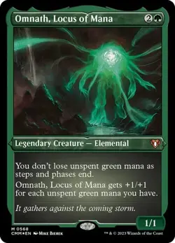Omnath, Locus of Mana - Foil Etched CMM LP MTG - Image 1