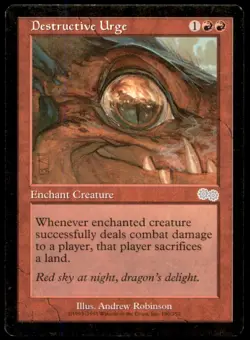 Destructive Urge LP Light Play Urza's Saga MTG [8137] - Image 1
