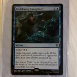 Magic: The Gathering Maddening Cacophony Rare Sorcery Zendikar Rising 067/280 - Image 1