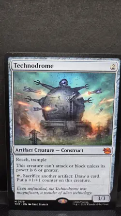 Technodrome #179 NM MTG Magic Teenage Mutant Ninja Turtles - Image 1