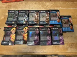 MTG Magic The Gathering 11 Planeswalker Deck Lot Sealed, Core 2021 & Ravnica AL. - Image 1