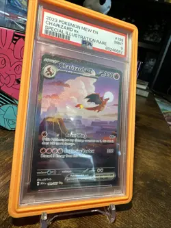 2023 Pokemon Mew EN 151 #199 Charizard EX Special Illustration Rare PSA 9 - Image 3