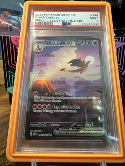 2023 Pokemon Mew EN 151 #199 Charizard EX Special Illustration Rare PSA 9 - Image 4