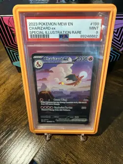 2023 Pokemon Mew EN 151 #199 Charizard EX Special Illustration Rare PSA 9 - Image 5