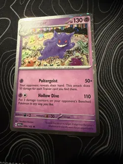 Pokemon TCG Gengar 094/165 Cosmos Holo 2 SWIRLS 151 Sam’s Club Exclusive Promo - Image 1