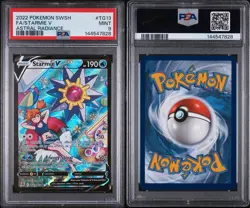 2022 POKEMON SWORD & SHIELD ASTRAL RADIANCE #TG13 FULL ART/STARMIE V PSA 9 - Image 3