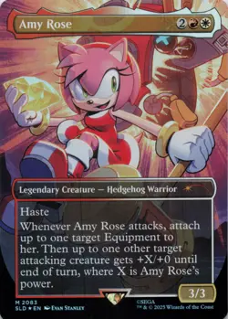 MTG Amy Rose (Rainbow Foil) NM Secret Lair Drop Series M Magic 2083 - Image 1