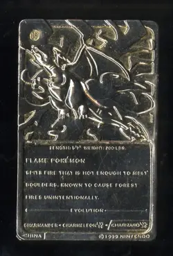 1999 Pokemon Burger King Gold Promo Charizard #06 - Image 2