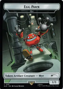 MTG Egg Pawn - Myr Token Normal NM Secret Lair Drop Series T Magic 2101 - Image 1