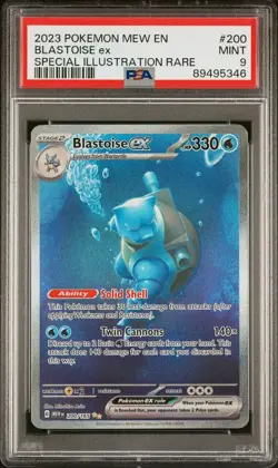 🔥 Pokemon TCG 🔥 Blastoise ex #200 🔥 MEW - 151 - 200/165 SIR 🔥 PSA 9 MINT 🔥 - Image 3