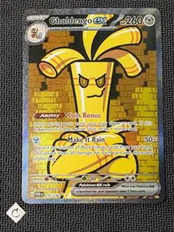 Gholdengo ex 252/182 - Paradox Rift Special Illustration Rare Pokemon TCG NM - Image 1