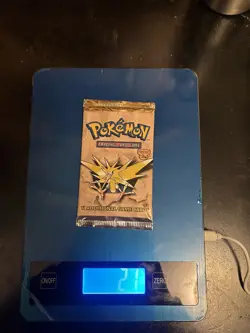 Pokemon 1st Edition Fossil Booster Pack - Zapdos- 21g, Brand New - Not Fake - Image 1
