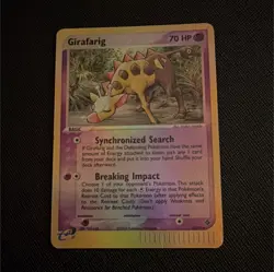 Pokemon Girafarig 16/97 EX Dragon Reverse Holo Rare Basic Psychic 70HP 2003 - Image 1