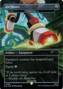 MTG Air Shoes - Swiftfoot Boots (Rainbow Foil) NM Secret Lair Drop Series R - Image 1