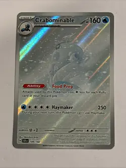 Pokemon TCG Crabominable 149/142 Sv07: Stellar Crown Illustration Rare Near Mint - Image 1