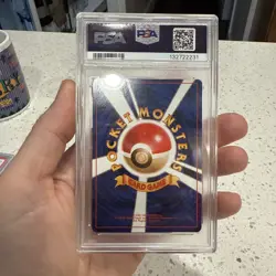 Pokemon 1999 Japanese Gym 2 ROCKET'S MEWTWO Holo Swirl #150 PSA 8 RARE - Image 2