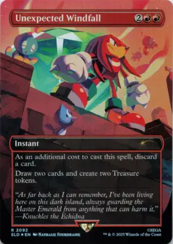 MTG Unexpected Windfall (Rainbow Foil) NM Secret Lair Drop Series R Magi - Image 1