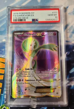 2016 POKEMON XY STEAM SIEGE #111 FULL ART/GARDEVOIR EX PSA 10 - Image 1