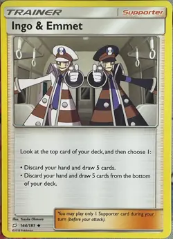 Ingo & Emmet - 144/181 - Team Up Pokemon 2019 - Image 1