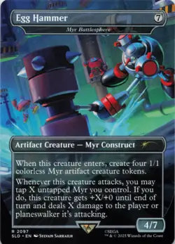 MTG Egg Hammer - Myr Battlesphere NM Secret Lair Drop Series R Magic 2097 - Image 1