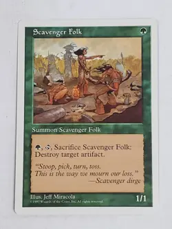 MTG Scavenger Folk (5th Edition/Green/C) - BGM - Image 1