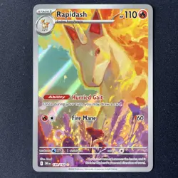 Rapidash 189/182 Holo Shiny Pokemon TCG Card Destined Rivals 2025 NEAR MINT - Image 1
