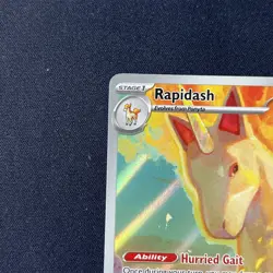 Rapidash 189/182 Holo Shiny Pokemon TCG Card Destined Rivals 2025 NEAR MINT - Image 2