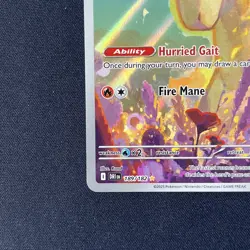 Rapidash 189/182 Holo Shiny Pokemon TCG Card Destined Rivals 2025 NEAR MINT - Image 5