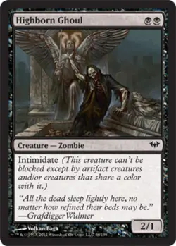 Highborn Ghoul - Light Play MTG Dark Ascension - Image 1