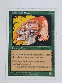 MTG Llanowar Elves (5th Edition/Green/C) - BGM - Image 1