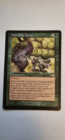 Magic MTG - Saproling Burst - Nemesis - MP - Image 1