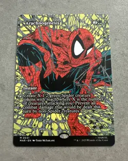 Arachnogenesis MAR 0031 Borderless Spider Man MTG NM Regular - Image 1