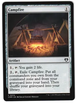 Campfire 374 Commander Masters NM MTG - Image 1