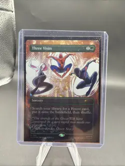 Three Visits 1991 Foil Secret Lair Drop Magic The Gathering Spiderman - Image 1