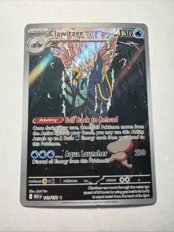Pokemon Clawitzer 141/132 Me01: Mega Evolution Illustration Rare Holo 130 CHIP - Image 1