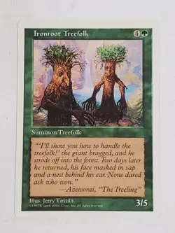 MTG Ironroot Treefolk (5th Edition/Green/C) - BGM - Image 1